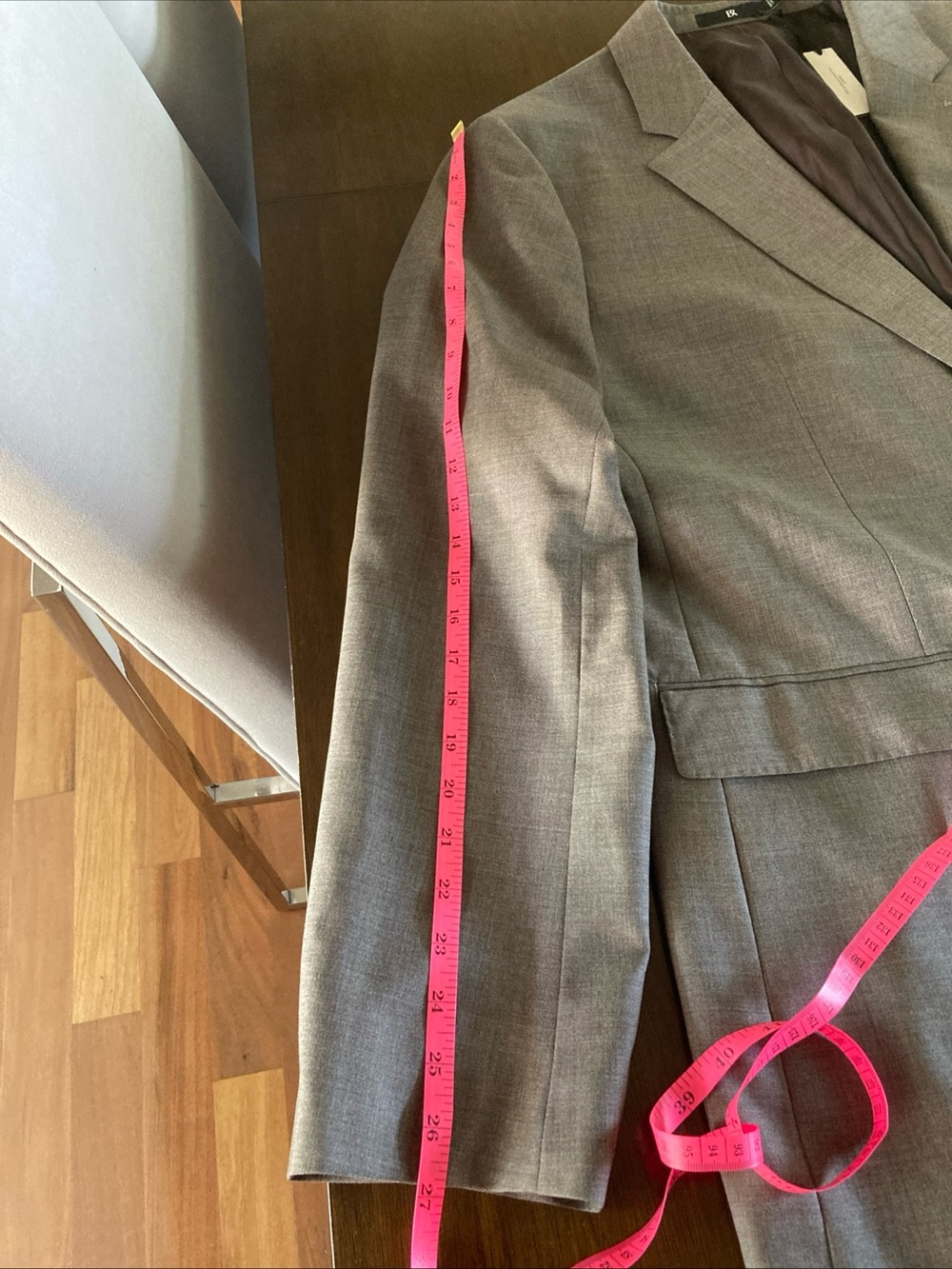 Banana Republic Vitale Barberis Canónico wool Men's- Tailored Sport Coat Taupe - Picture 16 of 16